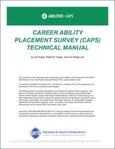 CAPS Technical Manual - CLSR